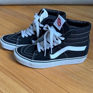 Vans Kids Black and White High-Tops